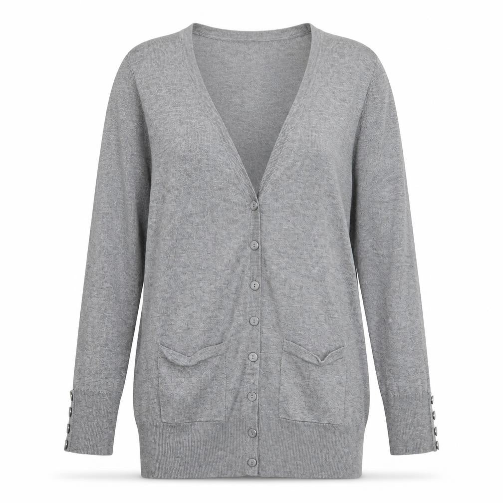 BHS Womens Grey   Cardigan Jumper Size 10