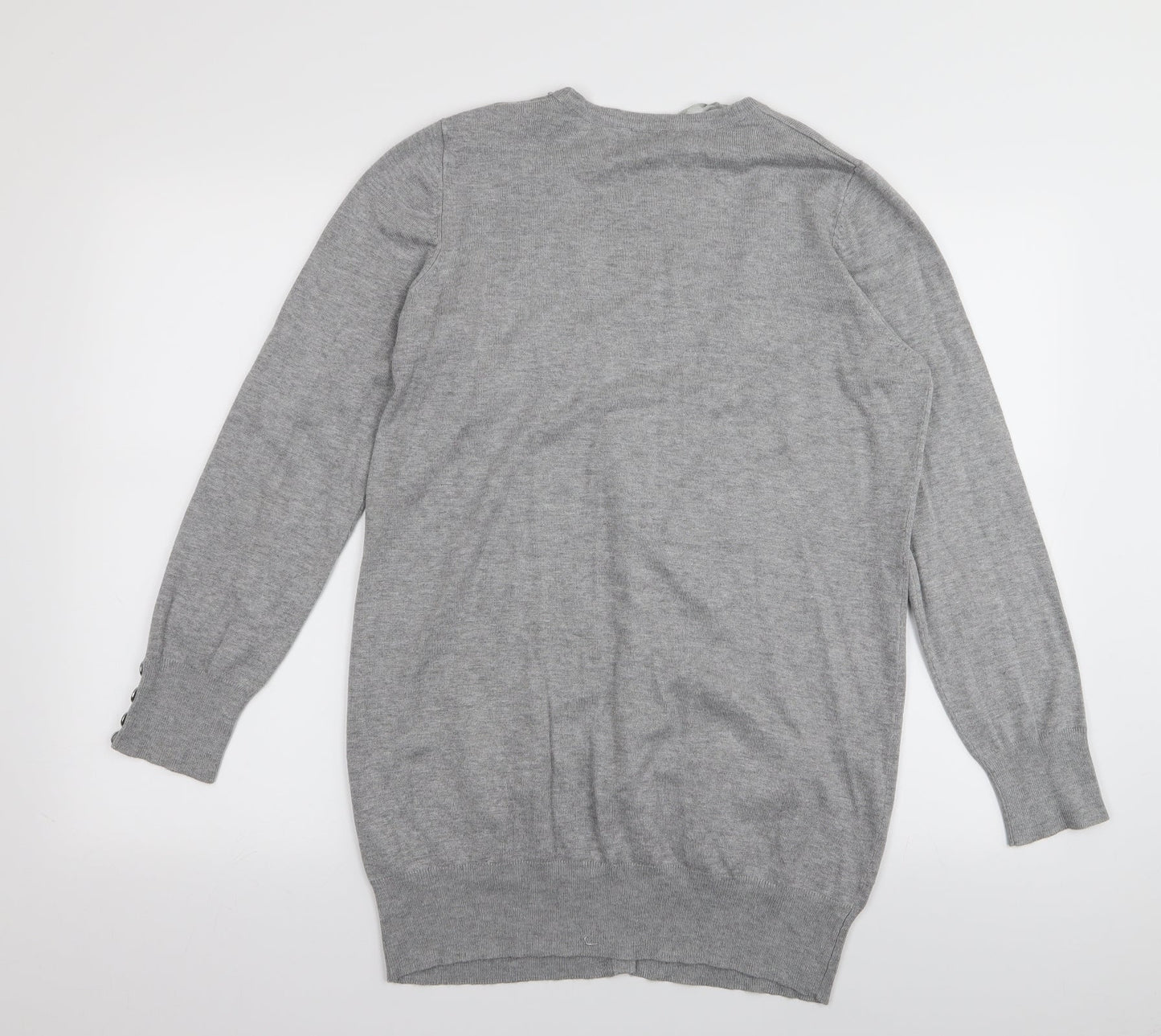 BHS Womens Grey   Cardigan Jumper Size 10