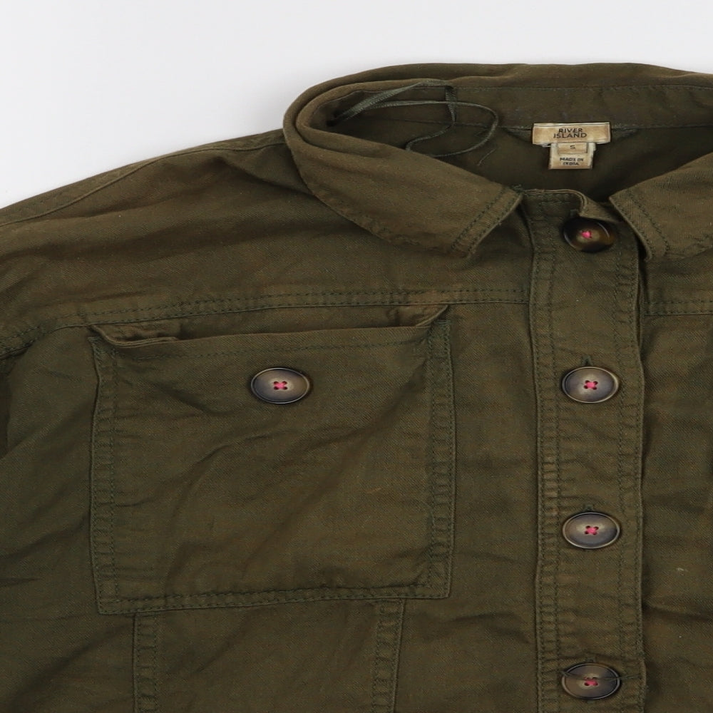 River Island Womens Green   Jacket  Size S