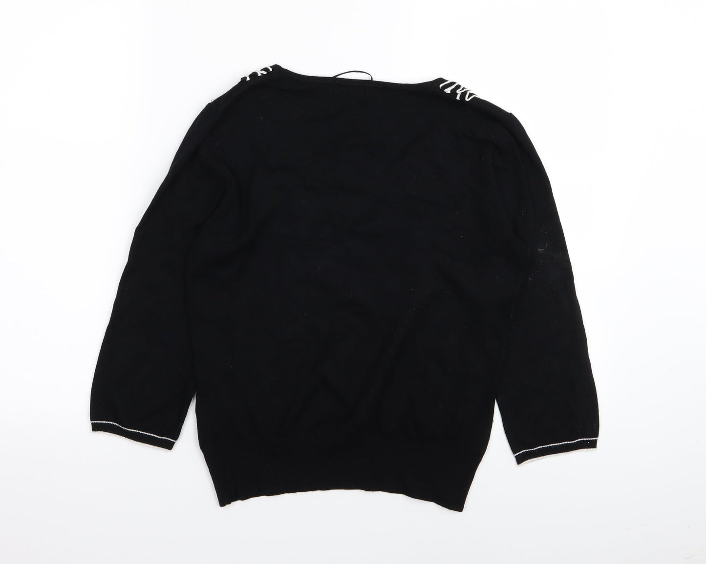 Per Una Womens Black   Basic T-Shirt Size 10