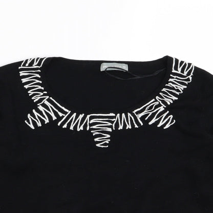 Preloved Per Una Womens Black   Basic T-Shirt Size 10 - Detail