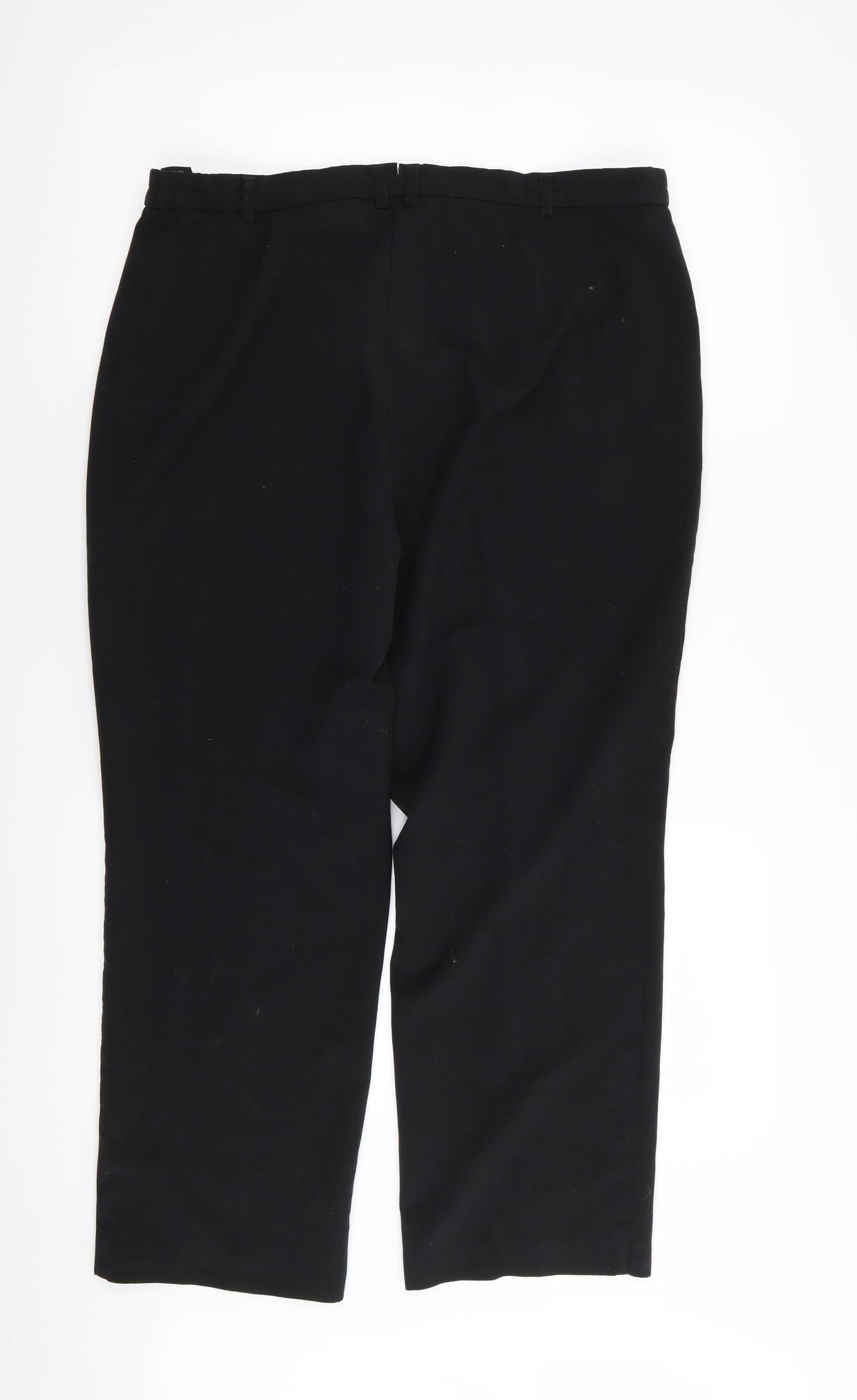 M&S Womens Black   Trousers  Size 14 L27 in