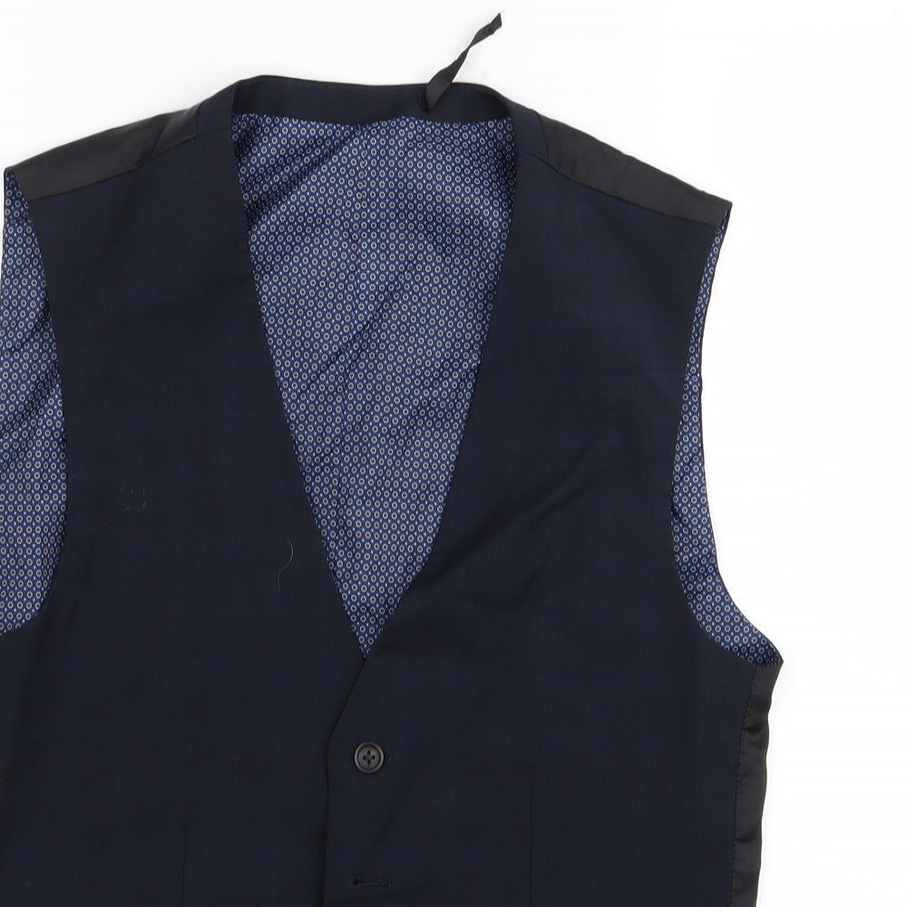 NEXT Mens Blue   Jacket Suit Waistcoat Size 36