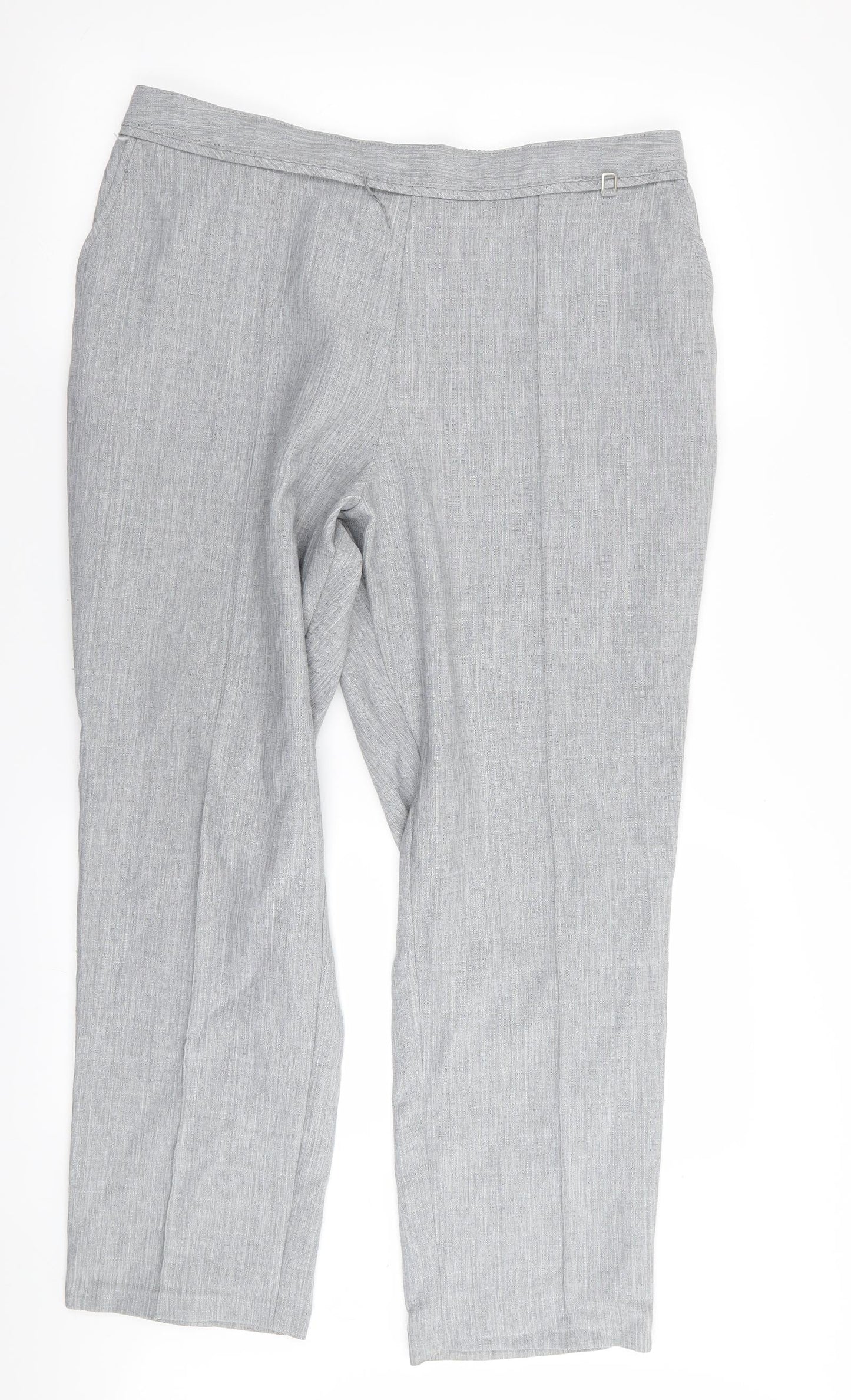 M&S Womens Green   Trousers  Size 16 L28 in