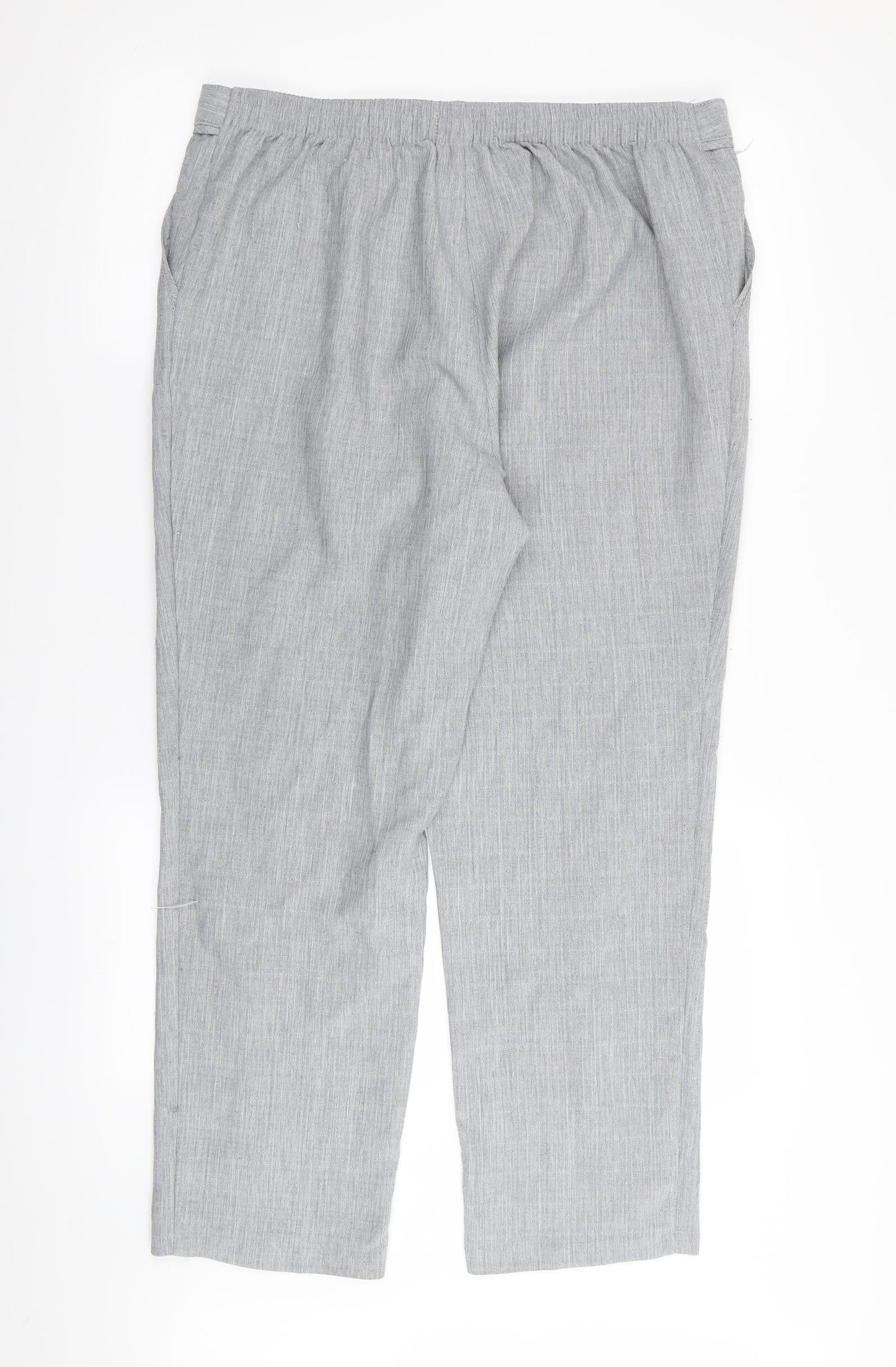 M&S Womens Green   Trousers  Size 16 L28 in