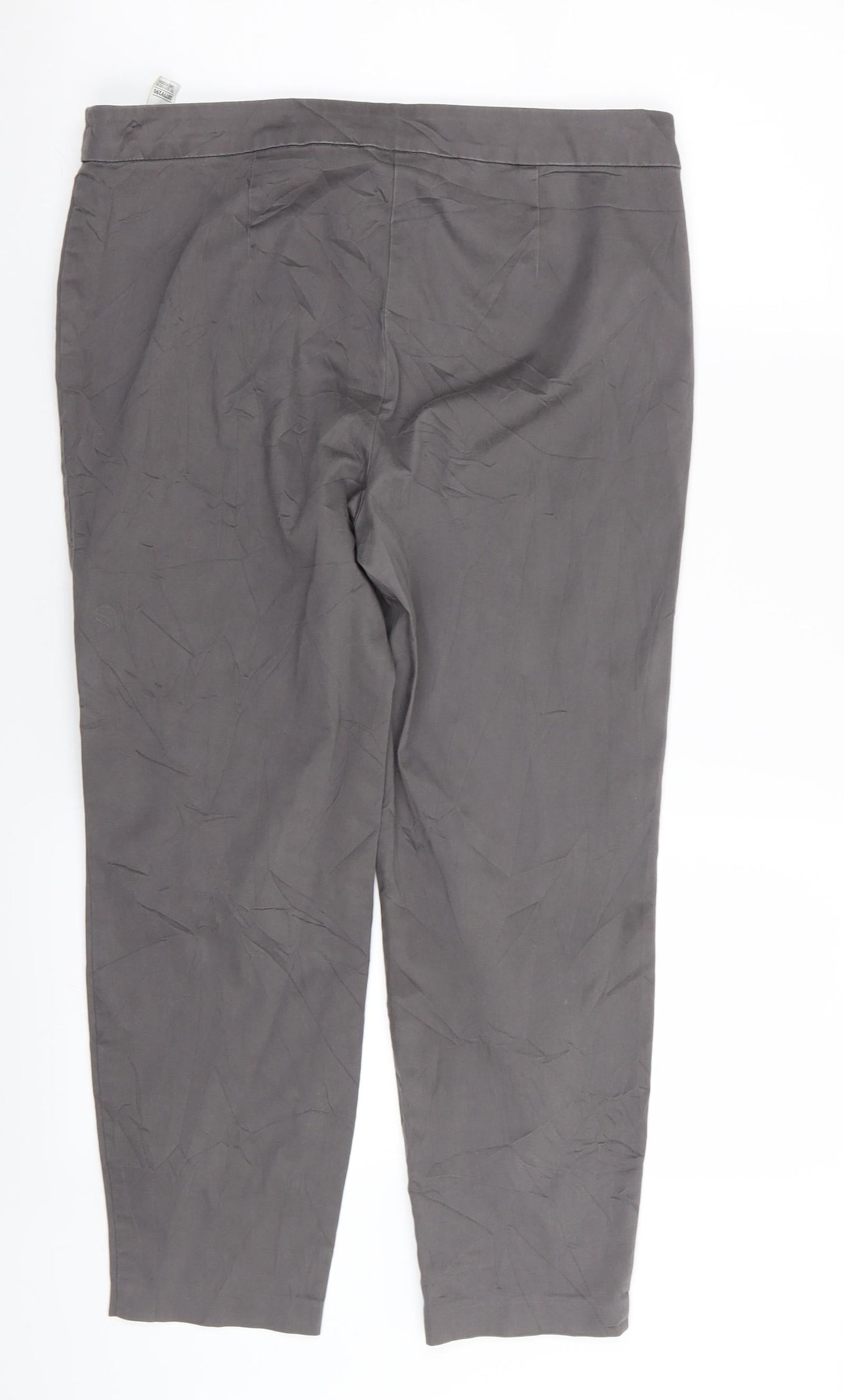 M&S Womens Grey   Trousers  Size 12 L25 in