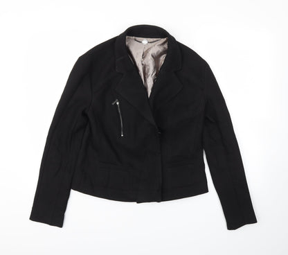 Preworn Womens Black   Jacket Blazer Size 36