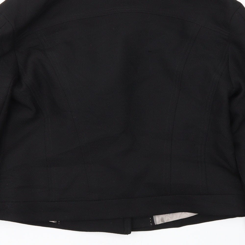 Preworn Womens Black   Jacket Blazer Size 36