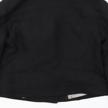 Preworn Womens Black   Jacket Blazer Size 36