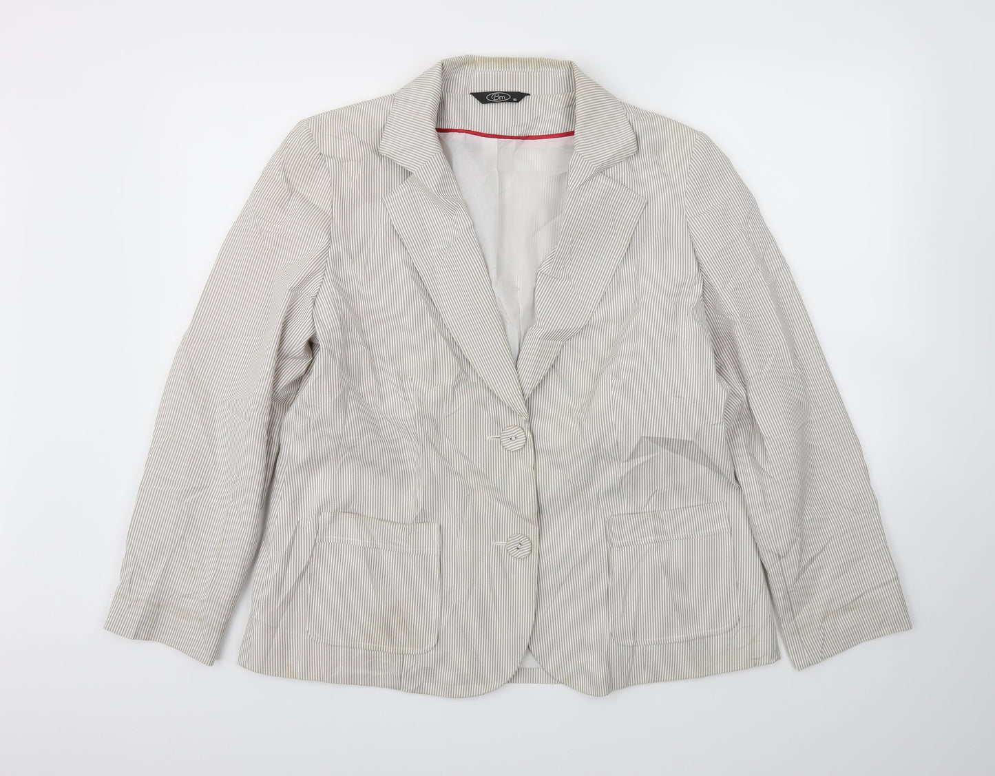 BM Womens Grey   Jacket Blazer Size 18