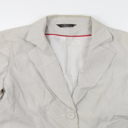 Bonmarché Womens Grey Jacket Blazer Size 18