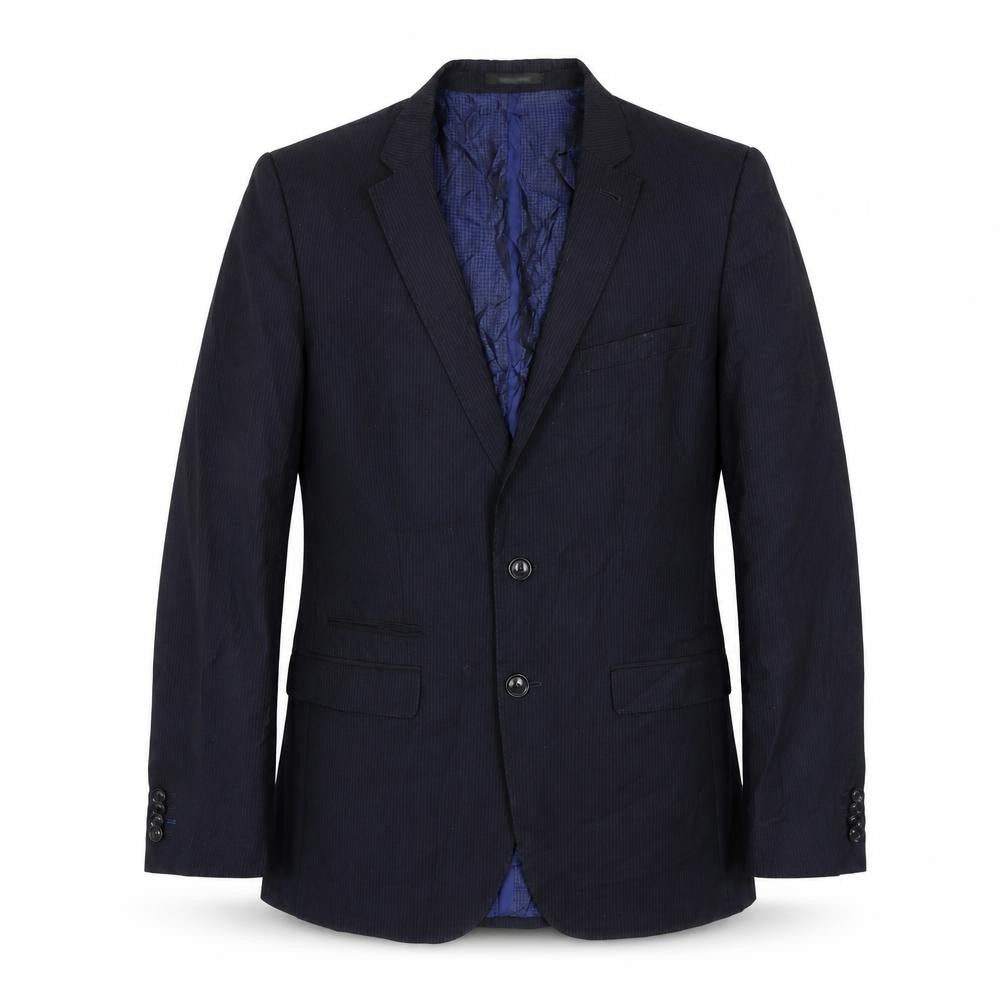 Zara Mens Blue Striped  Jacket Blazer Size 38