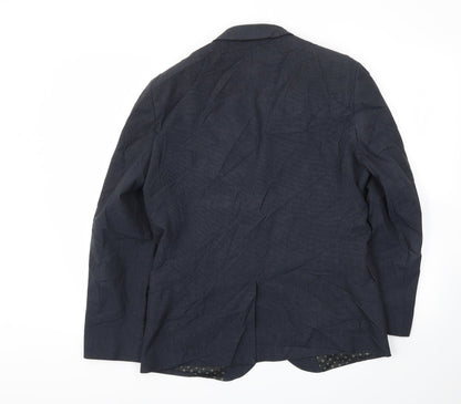 Next  Mens Blue Paisley  Jacket Blazer Size 40