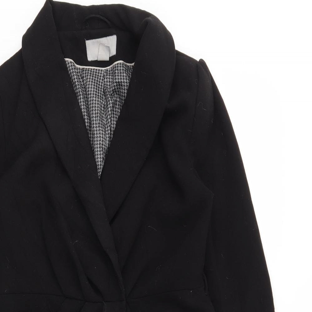H&M Womens Black   Jacket Coat Size 8