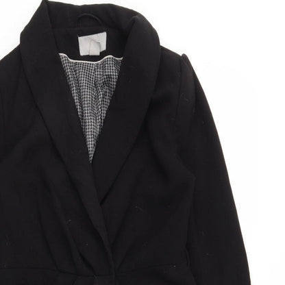 H&M Womens Black   Jacket Coat Size 8