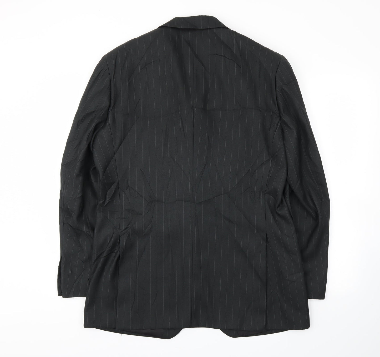 Milan Mens Black Striped  Jacket Blazer Size 40