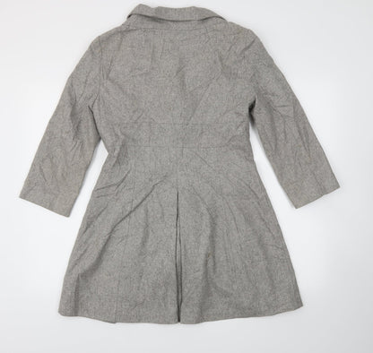 Topshop Womens Grey   Jacket Coat Size 10