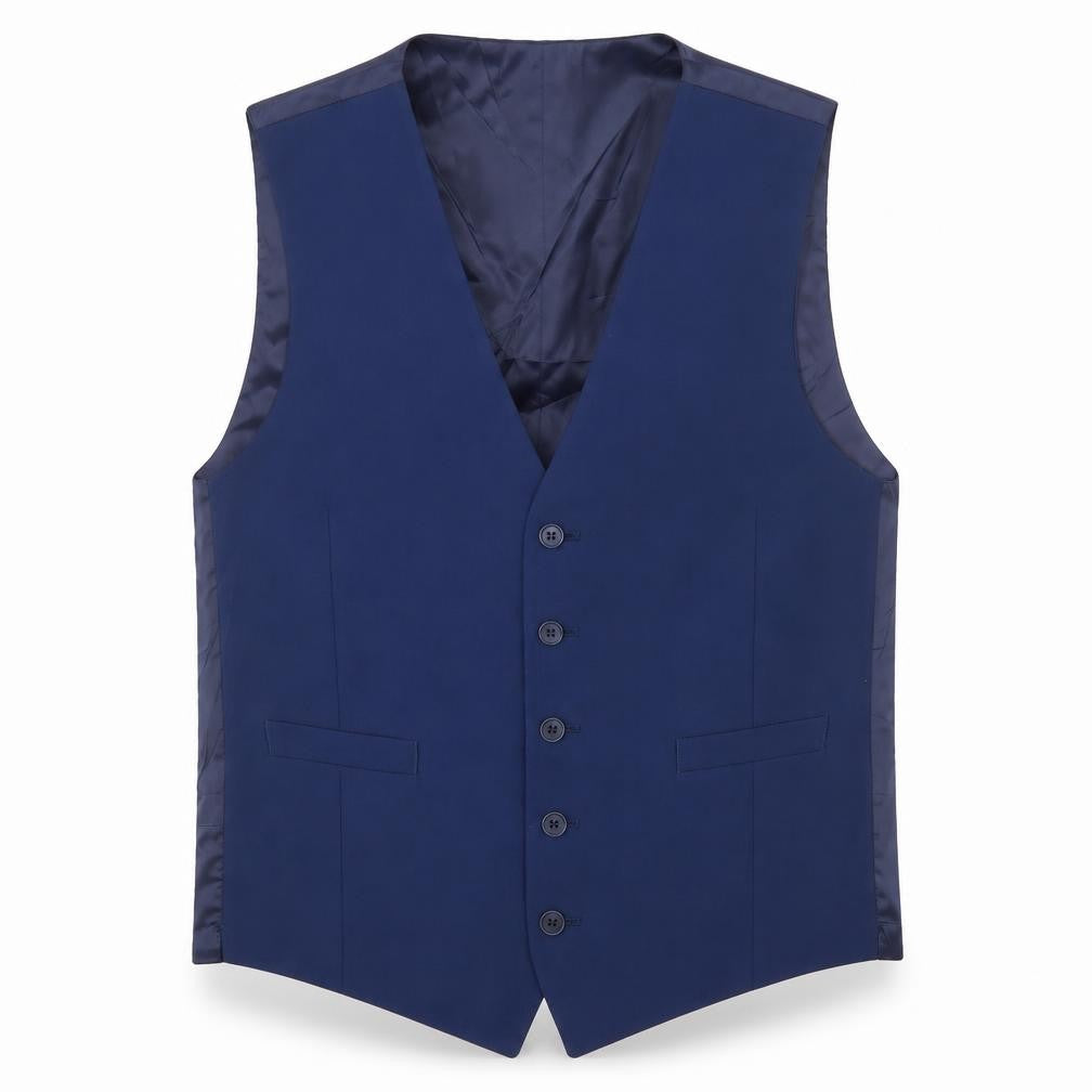Marks & Spencer Mens Blue   Jacket Suit Waistcoat Size M