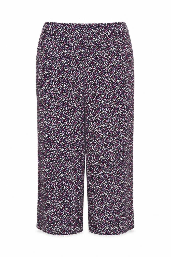 F&F Womens Purple Floral  Trousers  Size 10 L24 in
