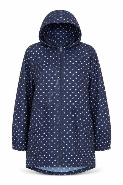 ORIGANALS  Womens Blue Polka Dot  Jacket Coat Size 14