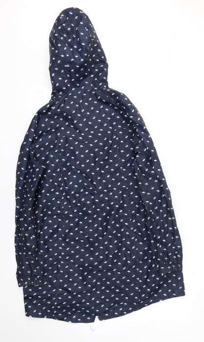 ORIGANALS  Womens Blue Polka Dot  Jacket Coat Size 14