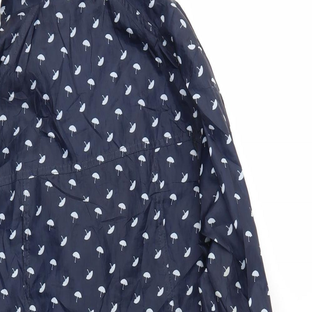 ORIGANALS  Womens Blue Polka Dot  Jacket Coat Size 14