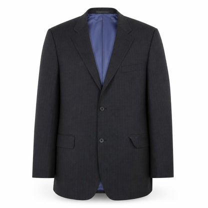 Greenwoods Mens Grey Striped  Jacket Suit Jacket Size XL