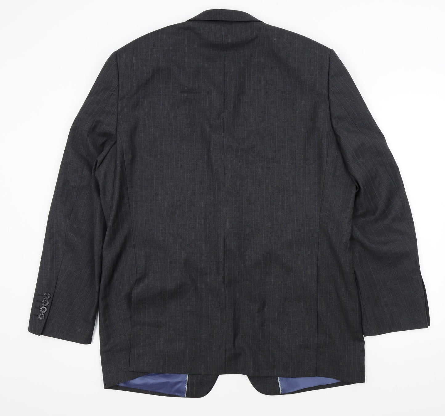 greenwood Mens Grey Striped  Jacket Suit Jacket Size XL