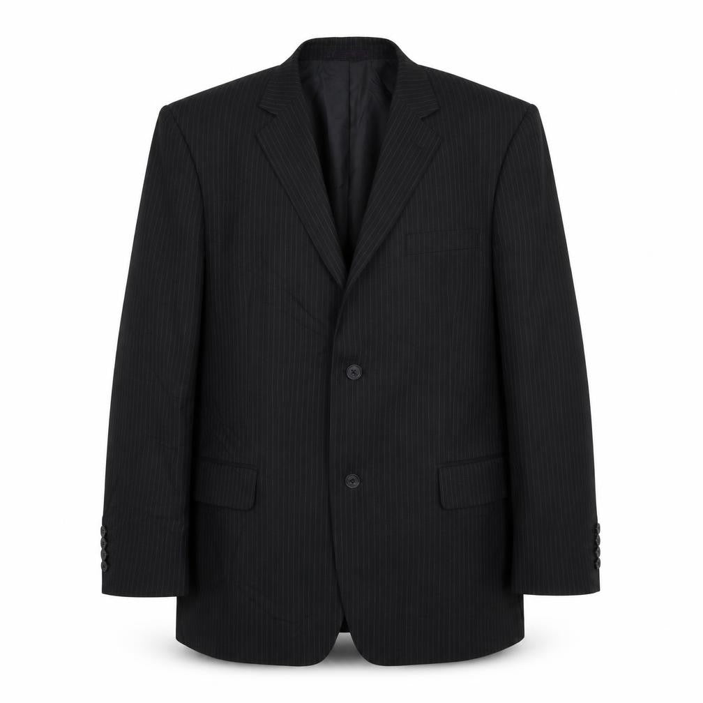 Taylor & Wright Mens Black Striped  Jacket Blazer Size XL