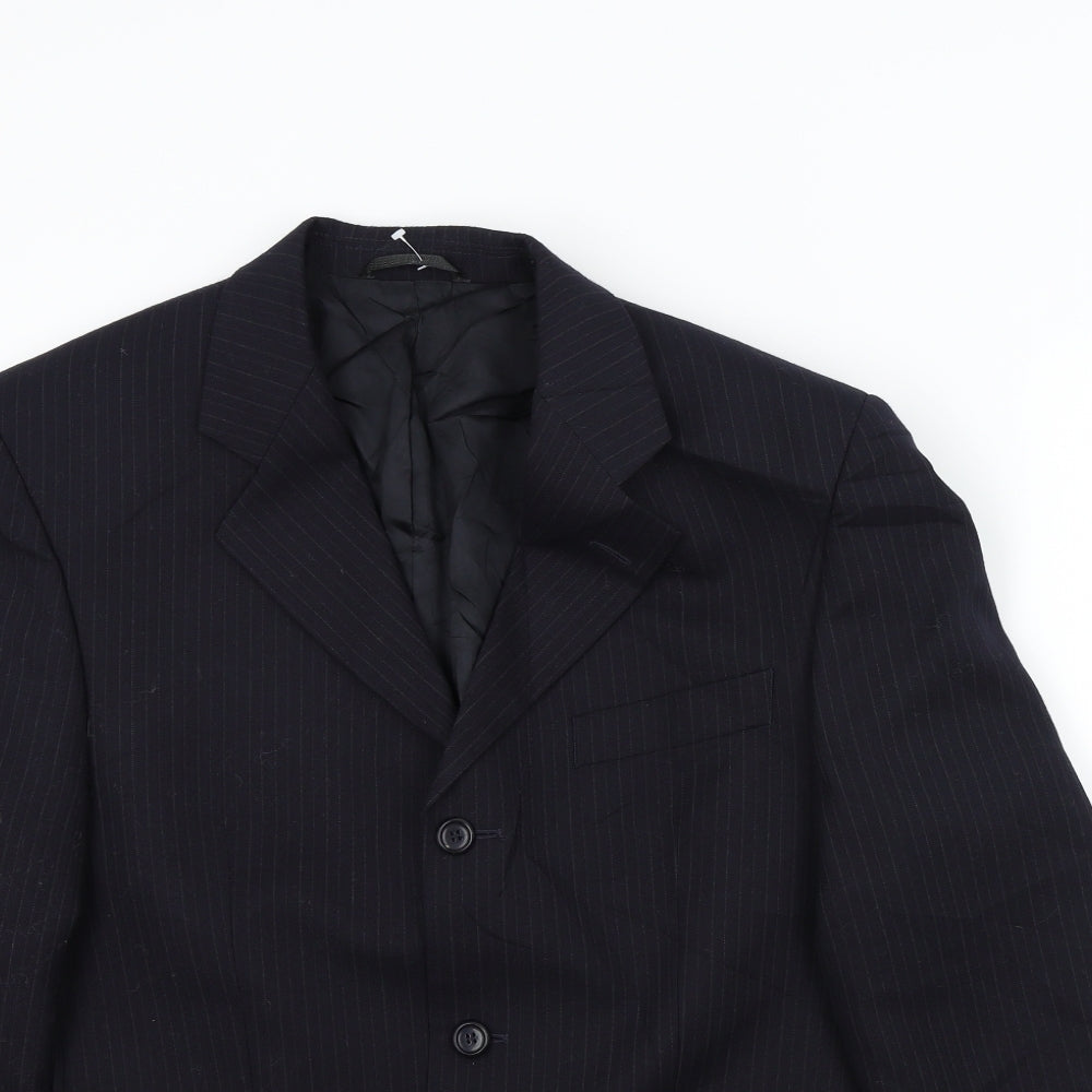 Debenhams Mens Blue Striped  Jacket Blazer Size XL