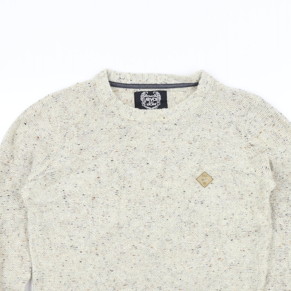 Revolution Womens Beige   Pullover Jumper Size S