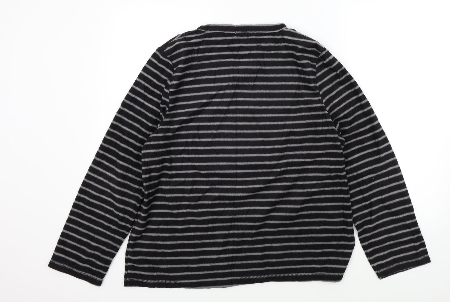 Original Essentials Womens Black Striped  Pullover Jumper Size M