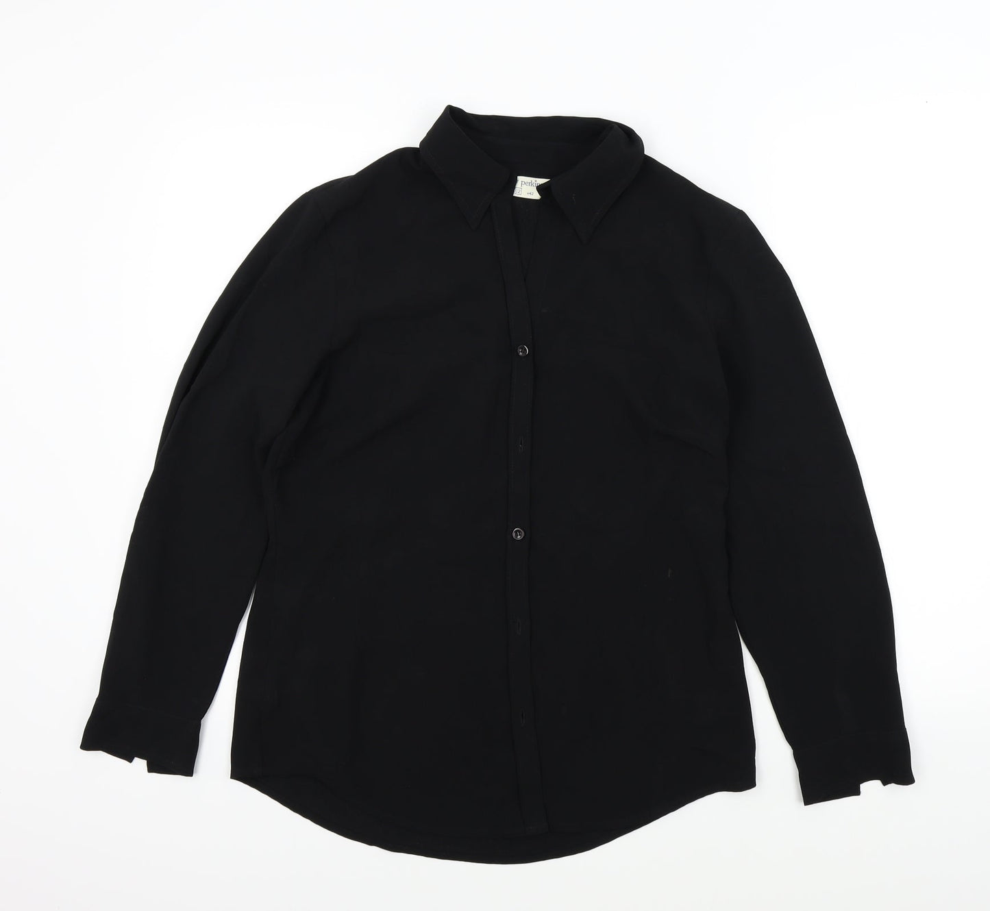 Dorothy Perkins Womens Black   Basic Button-Up Size 12