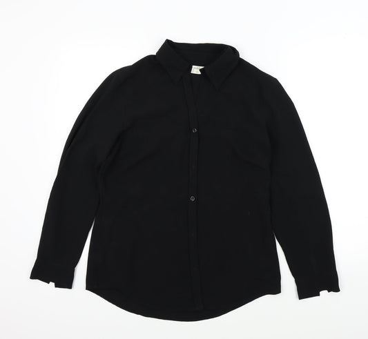 Dorothy Perkins Womens Black   Basic Button-Up Size 12