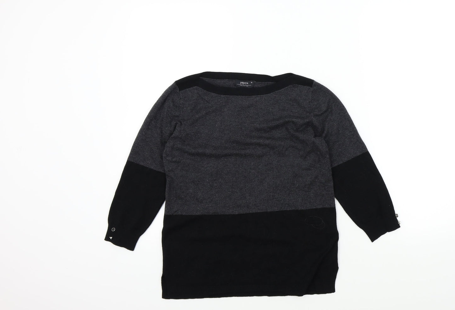 Papaya Womens Black   Pullover Jumper Size 10