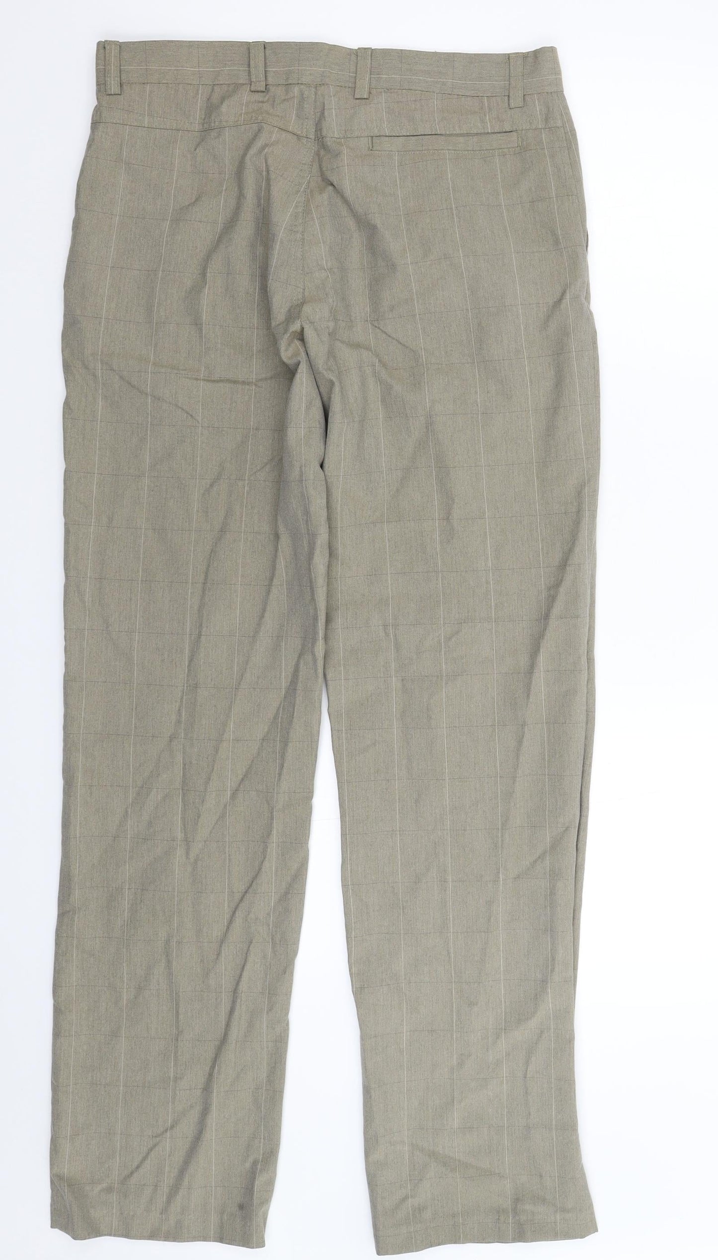 Preworn Womens Grey Check  Trousers  Size 32 L32 in