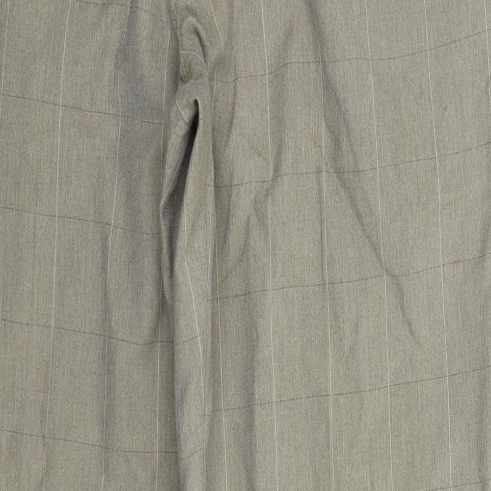 Preworn Womens Grey Check  Trousers  Size 32 L32 in