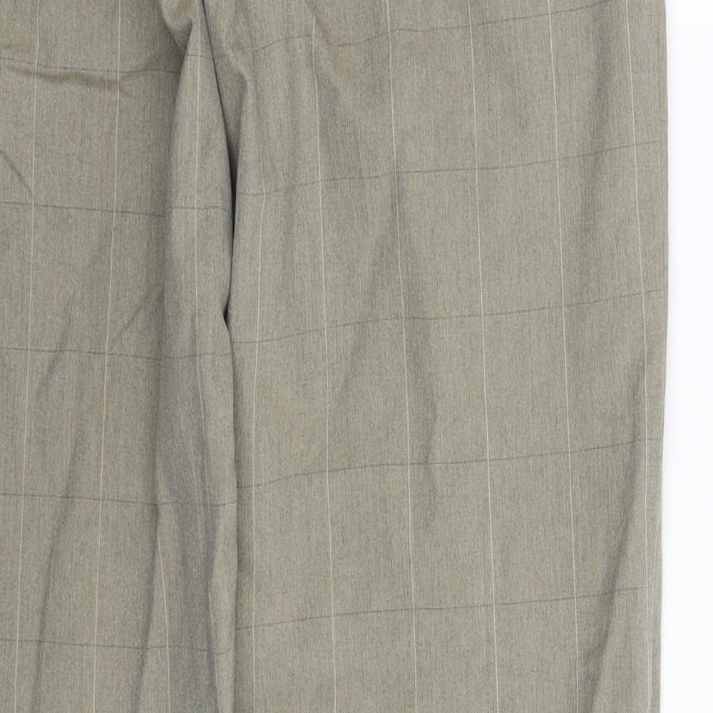 Preworn Womens Grey Check  Trousers  Size 32 L32 in