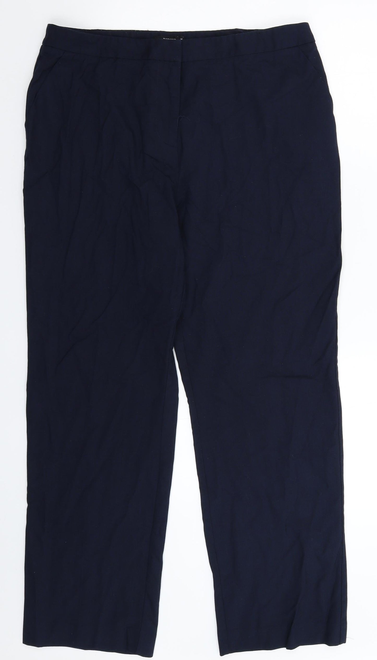 Papaya Womens Blue   Trousers  Size 14 L29 in