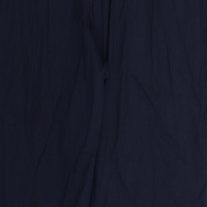 Brand and care label for Papaya women’s blue trousers, size UK 14, 29-inch leg