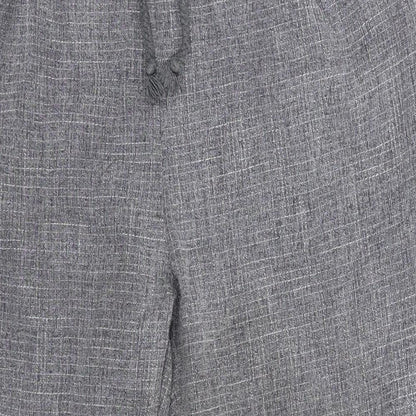PRETTYLITTLETHING Womens Grey   Trousers  Size 10 L24 in