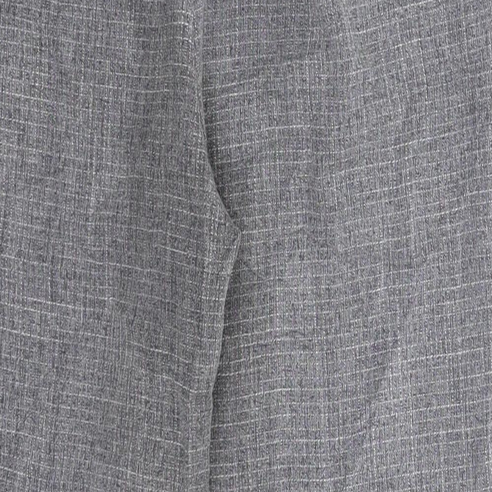 PRETTYLITTLETHING Womens Grey   Trousers  Size 10 L24 in