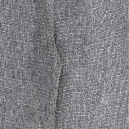PRETTYLITTLETHING Womens Grey   Trousers  Size 10 L24 in