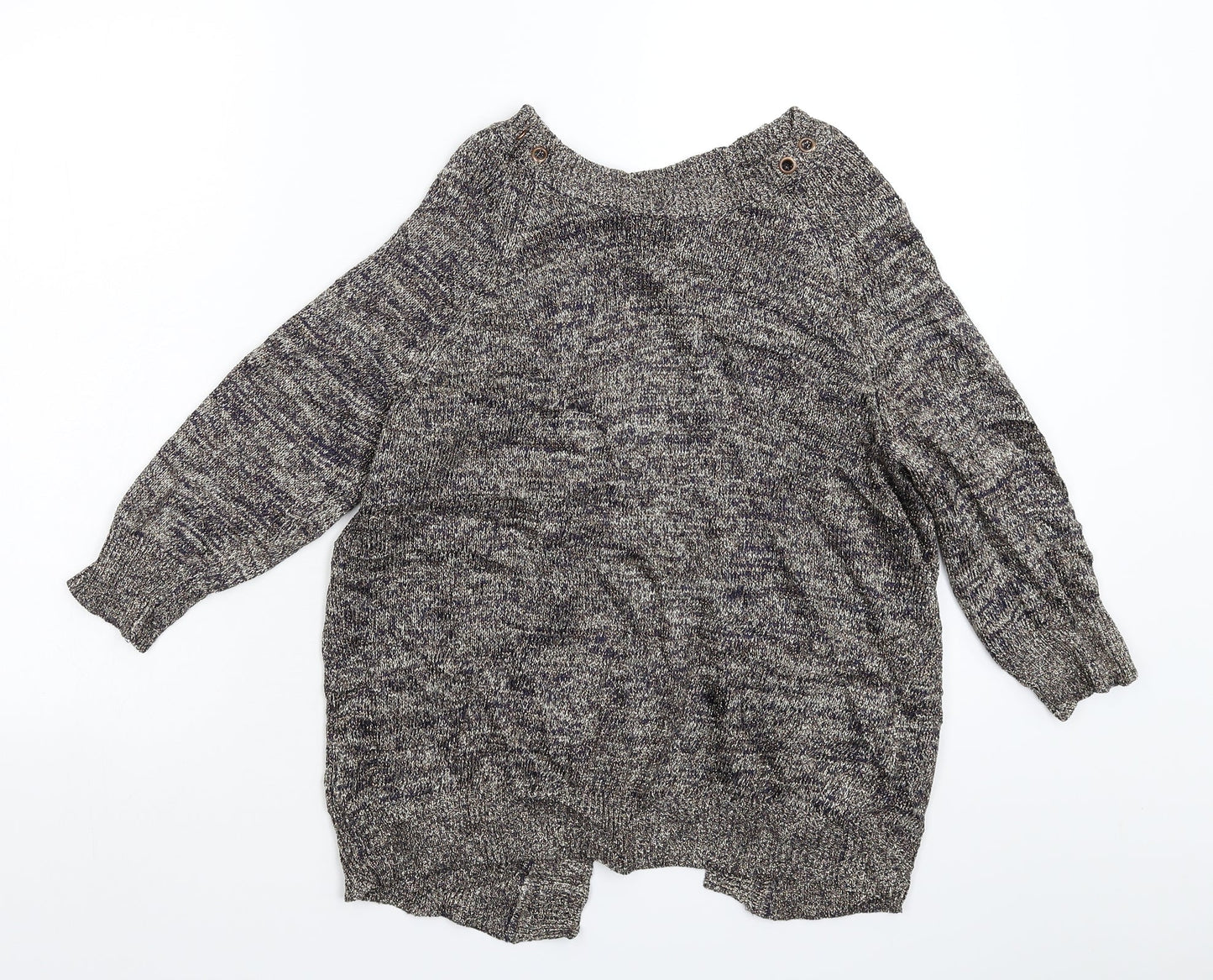 Topshop Womens Gold  Knit Pullover Jumper Size 14
