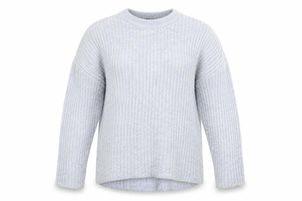 Zara Womens Blue  Knit Pullover Jumper Size M