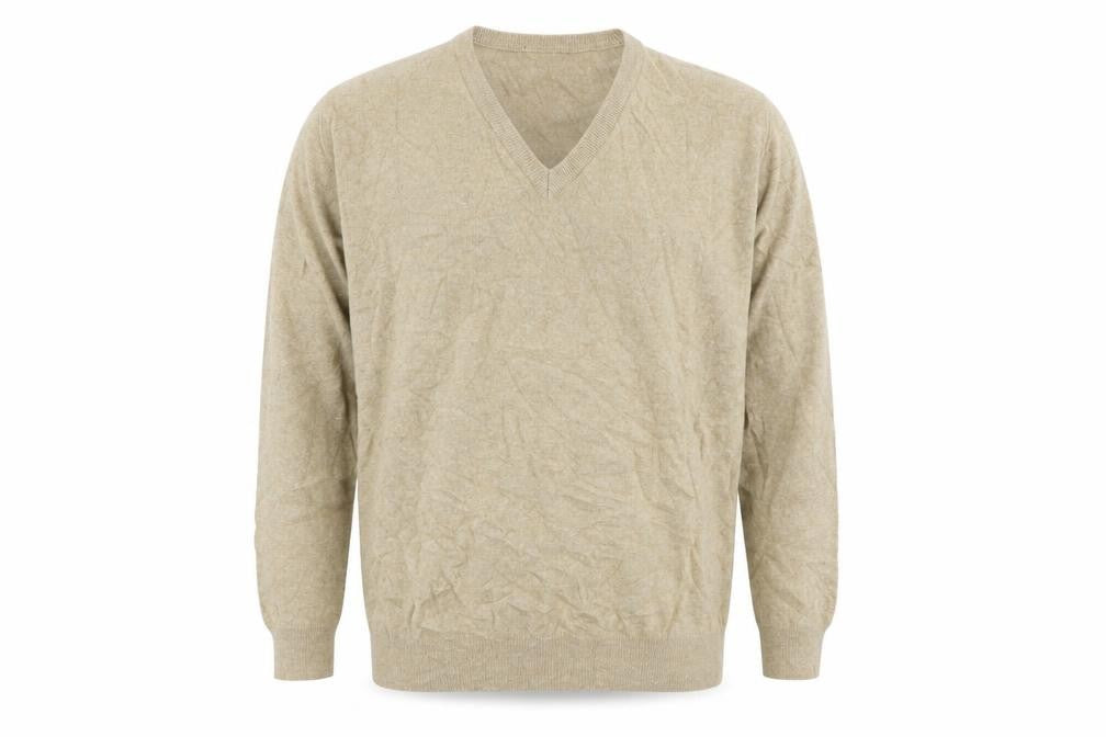 Preworn Mens Beige  Knit Pullover Jumper Size L