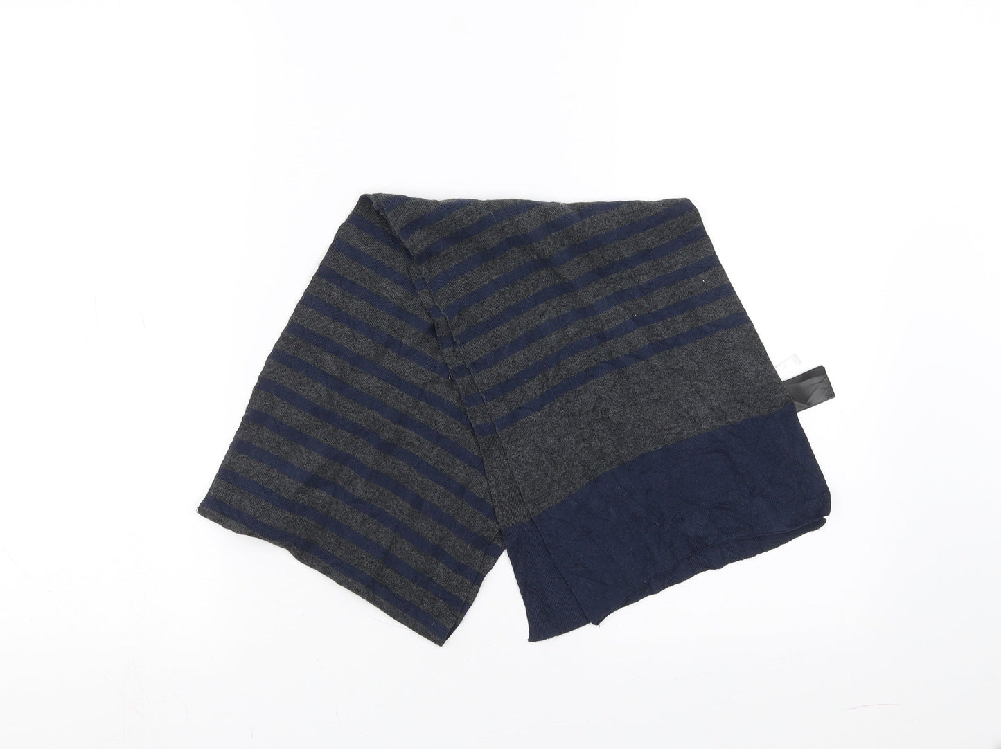 H&M Mens Blue Striped  Scarf  One Size