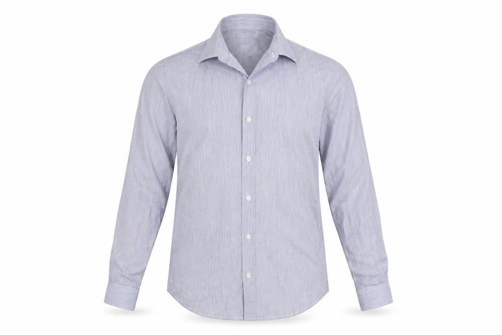 Topman Mens Blue Striped   Button-Up Size S
