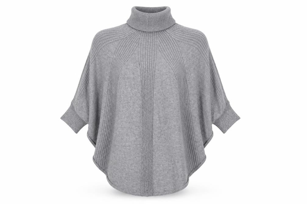 Preworn Womens Grey   Cape Jumper One Size