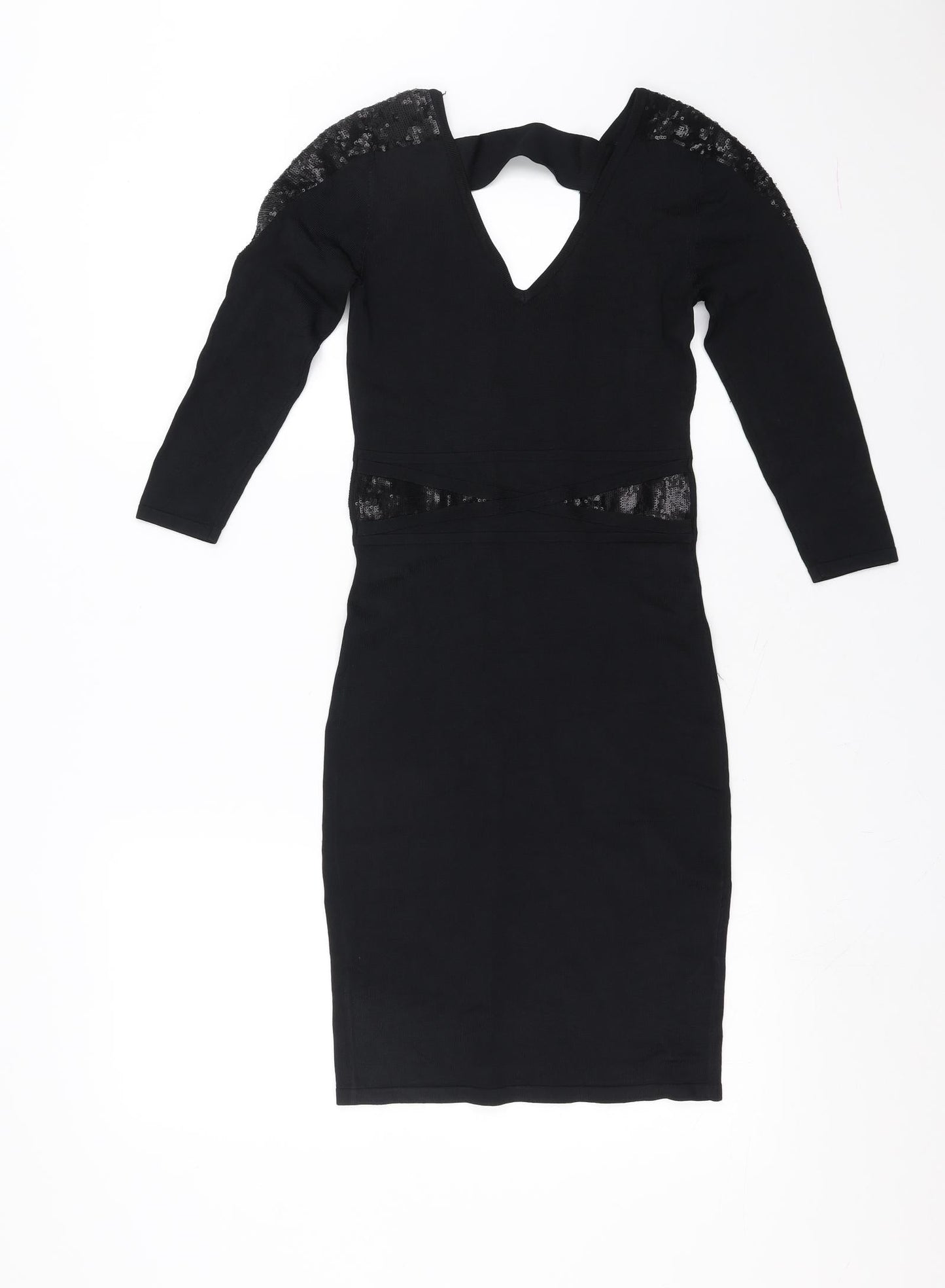 Amichi Womens Black   Bodycon  Size S